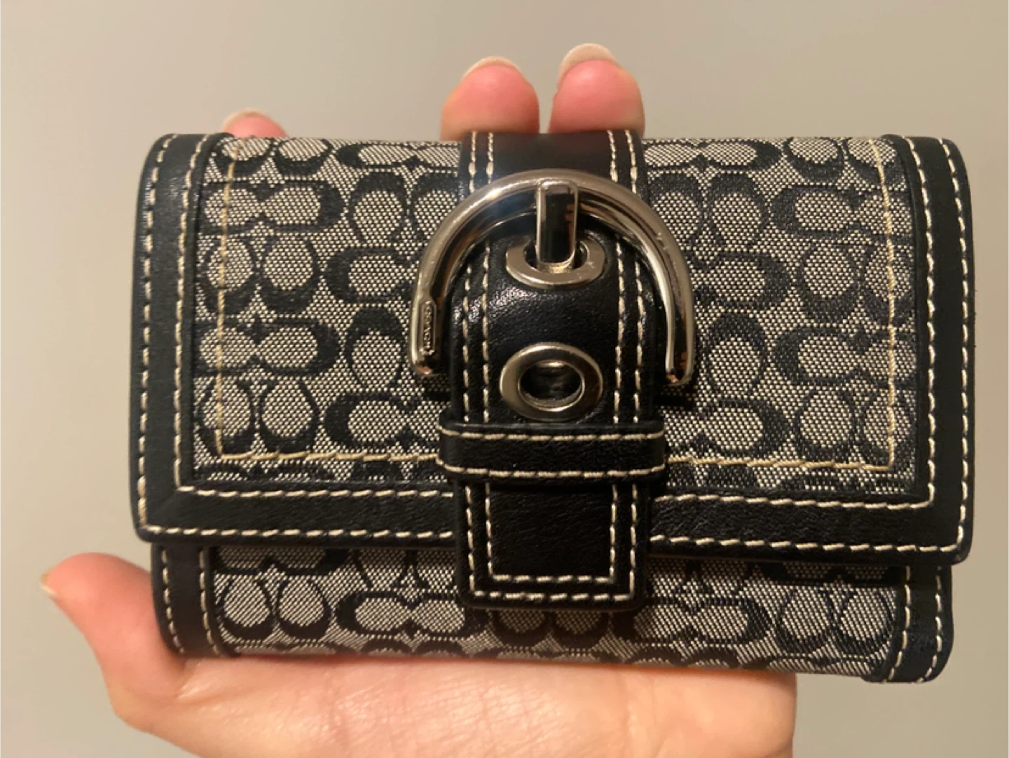 Coach C Signature Trifold Wallet
