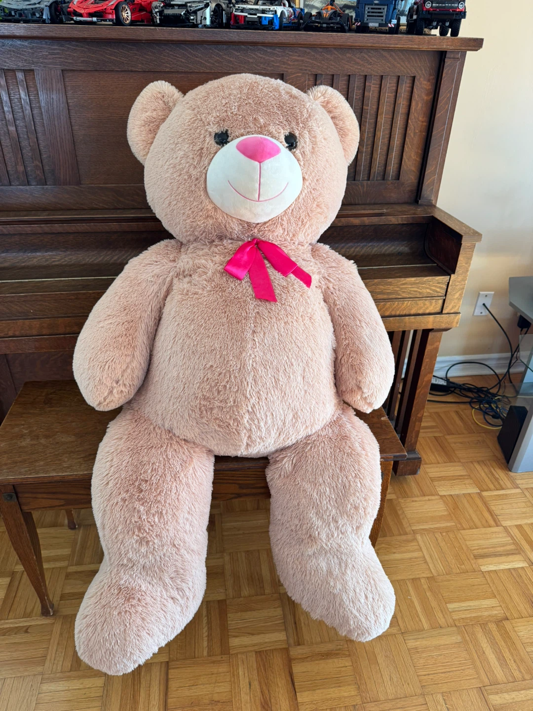 Large Pink Teddy Bear Plush Toy