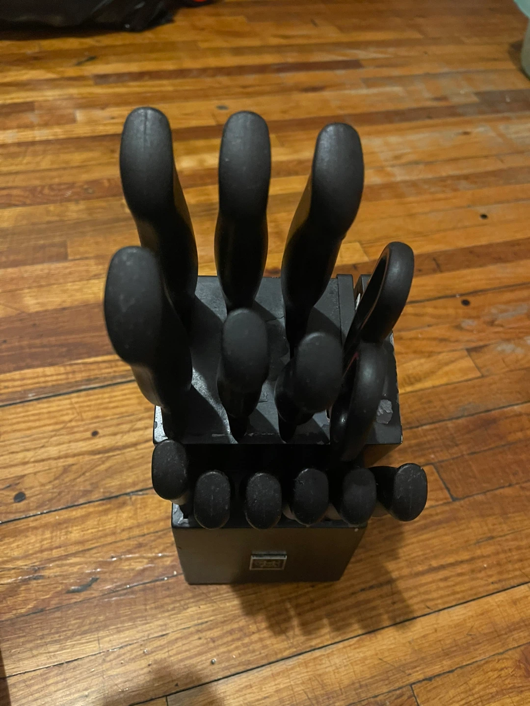 Black Knife Block Set with Kitchen Shears - photo 5