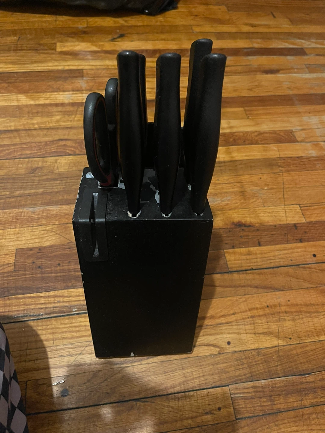 Black Knife Block Set with Kitchen Shears - photo 4