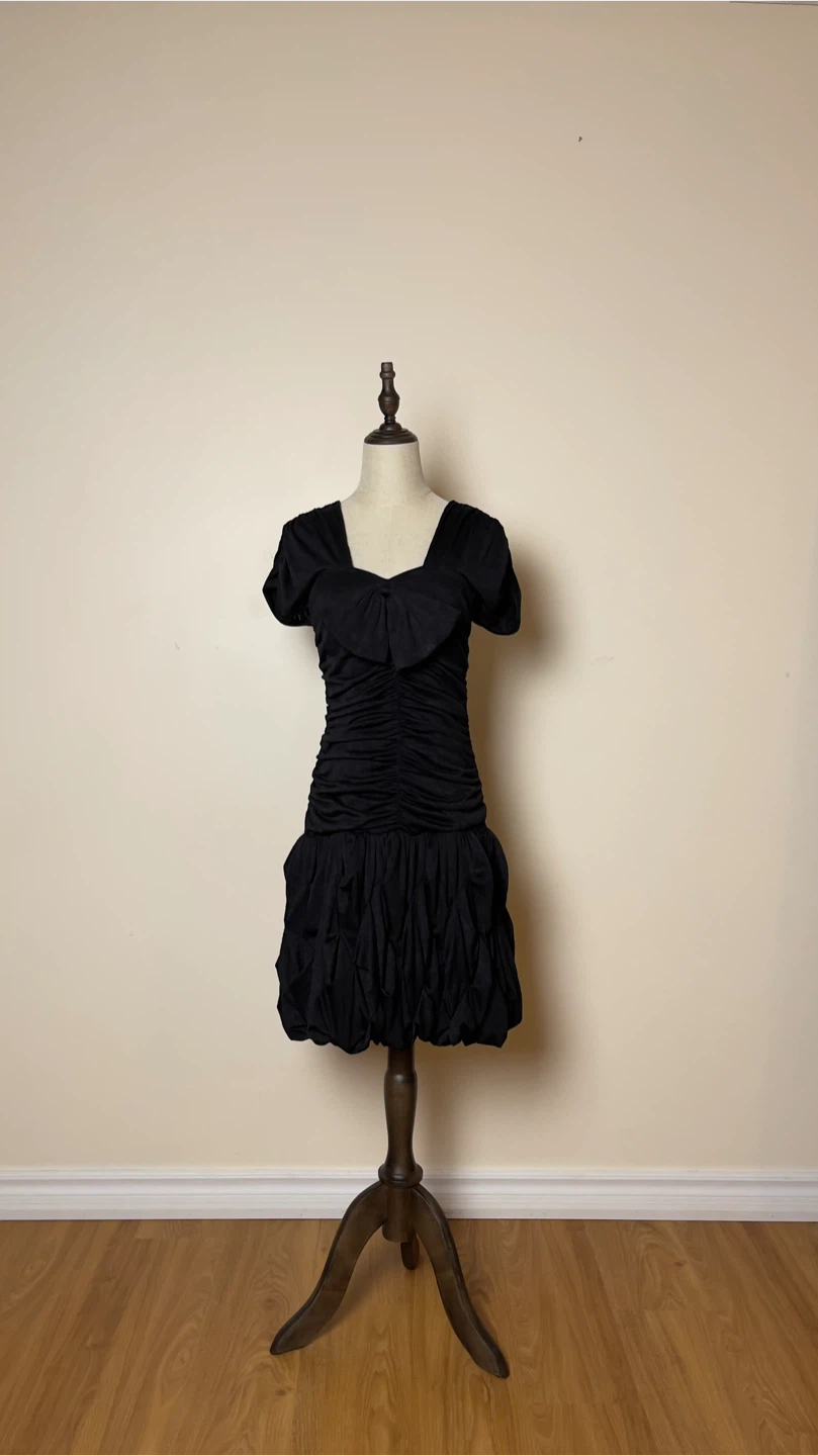Vintage Black Cocktail Dress - photo 2