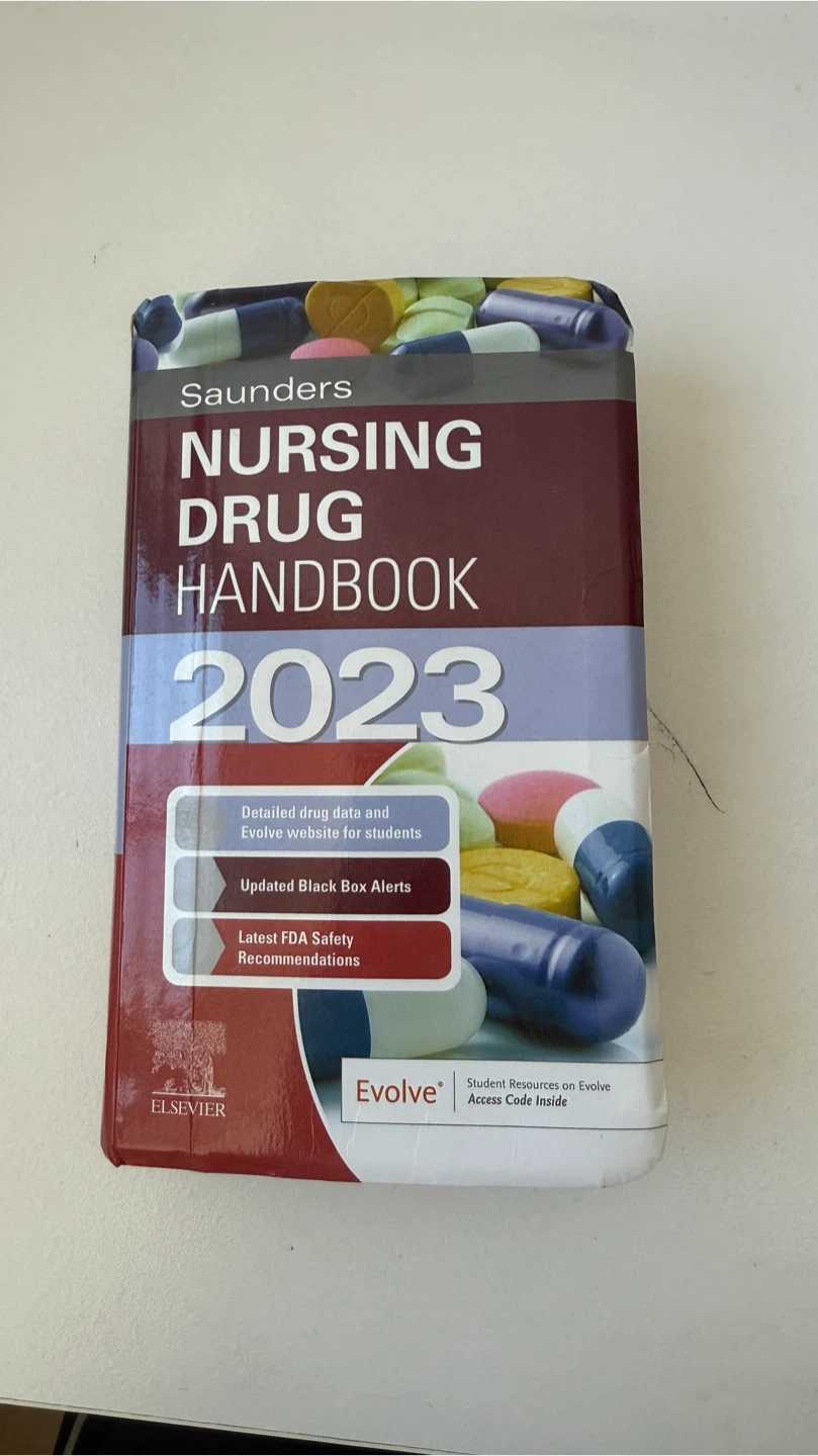 Saunders Nursing Drug Handbook 2023