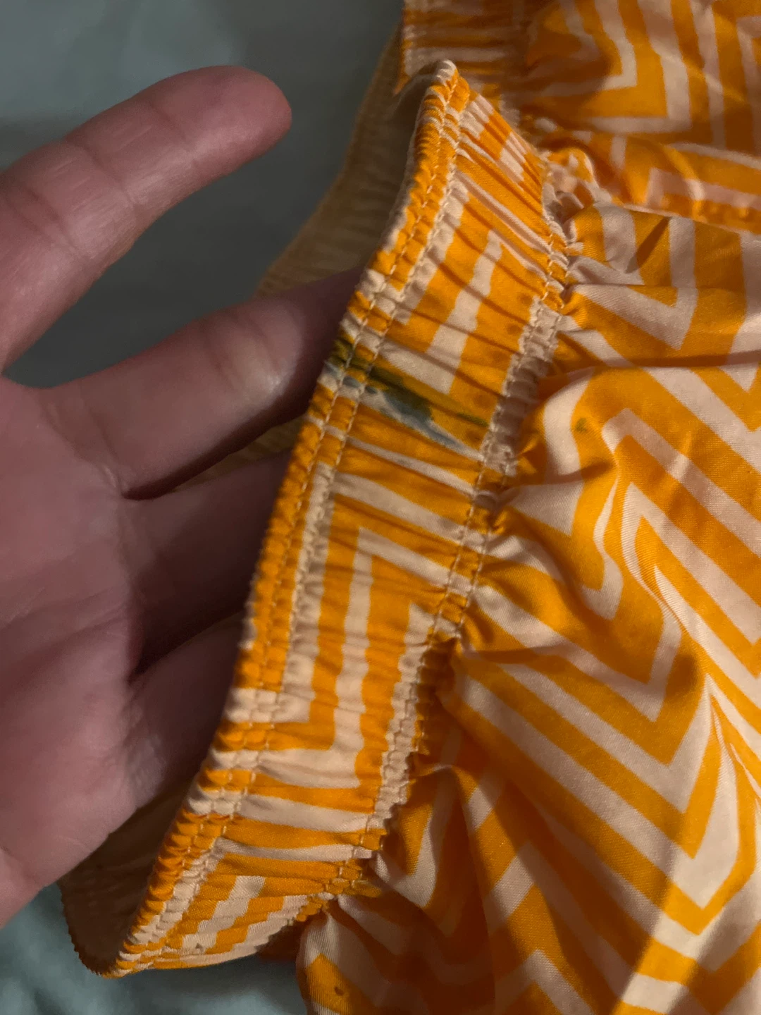Nike Dri-Fit Running Shorts - Orange/White Chevron - Size M - photo 4