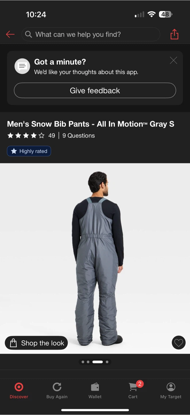 All in Motion Gray Snow Bibs Size S - photo 4