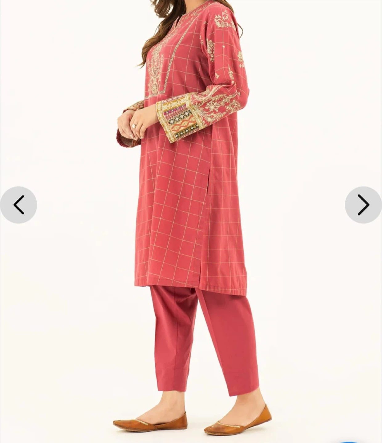 Embroidered Kurti with Pants - photo 3
