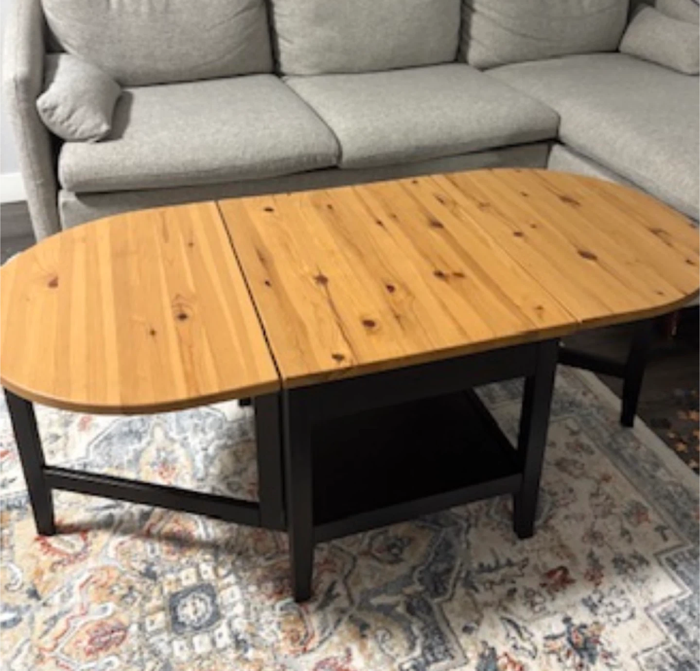 IKEA NORBERG Coffee Table with Extension Leaves