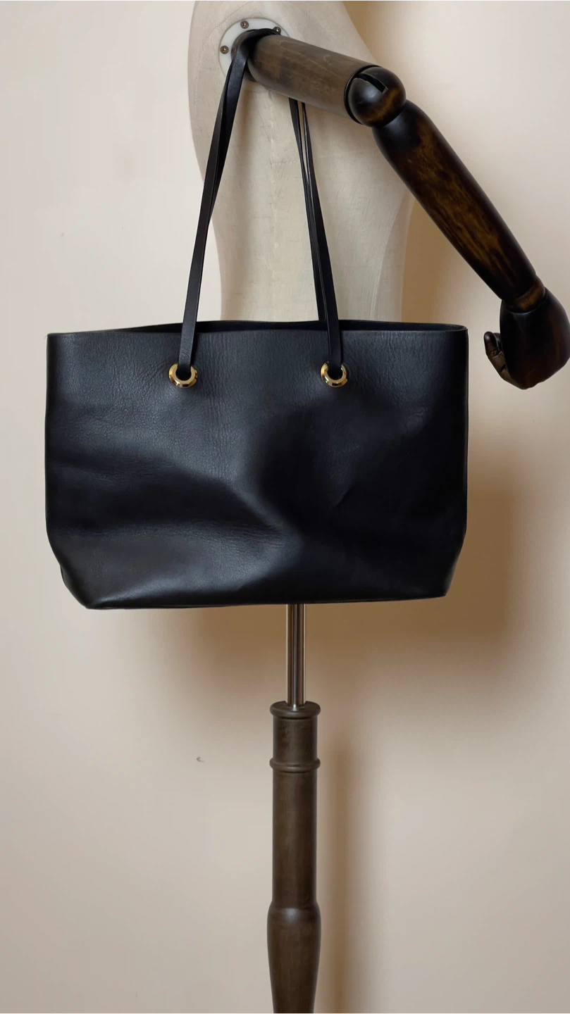 JOSEPH STACEY Black Leather Tote Bag - photo 2