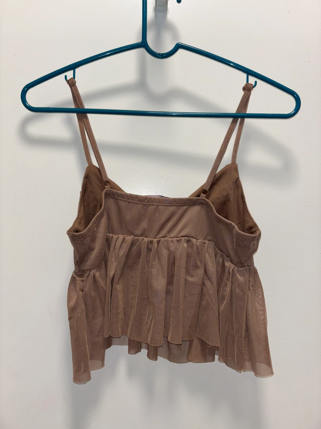 Almost Famous Ruched Mesh Cami Top - Size L - photo 2