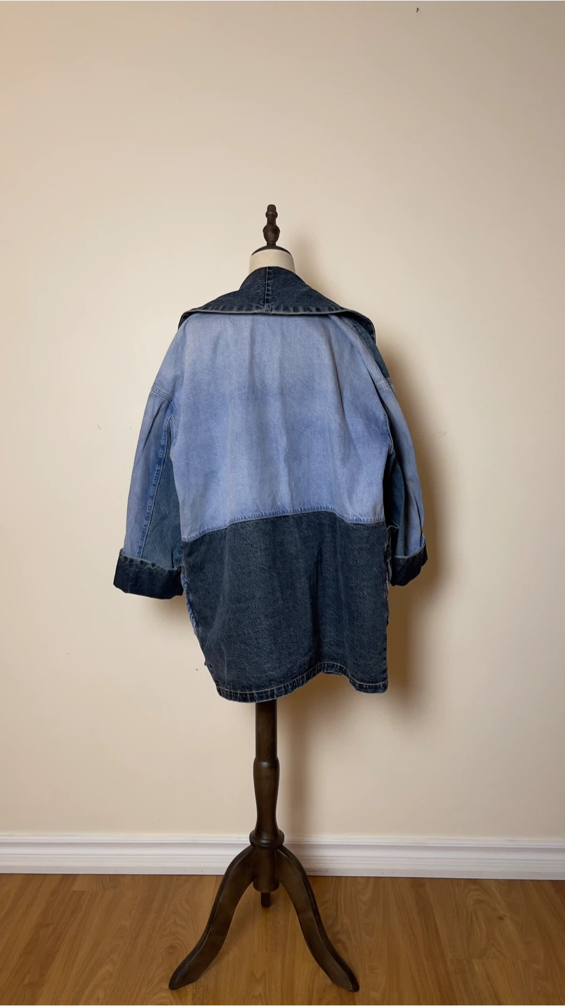 Pilcro & The Letterpress Denim Patchwork Jacket - Size S - photo 3