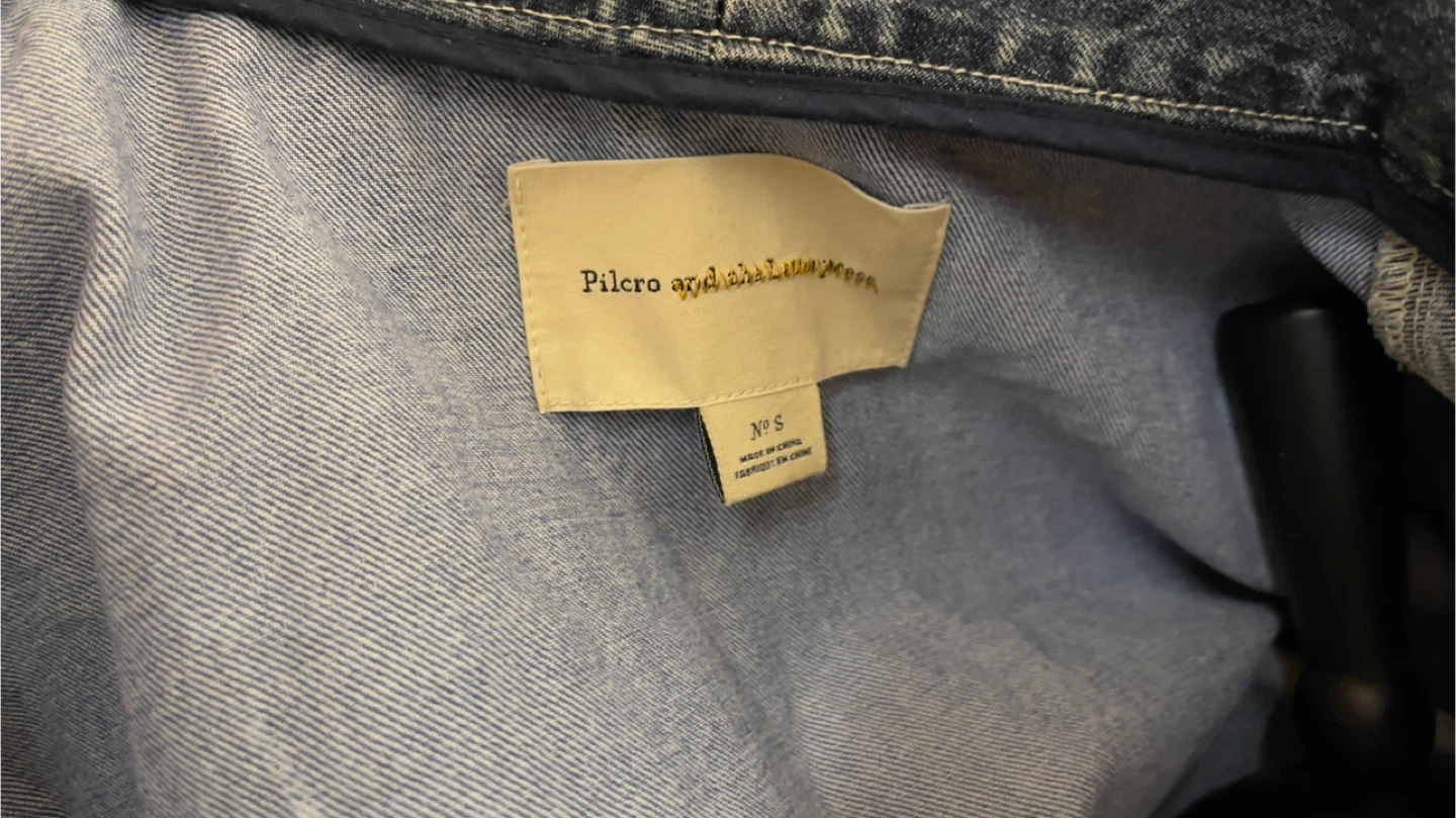 Pilcro & The Letterpress Denim Patchwork Jacket - Size S - photo 4