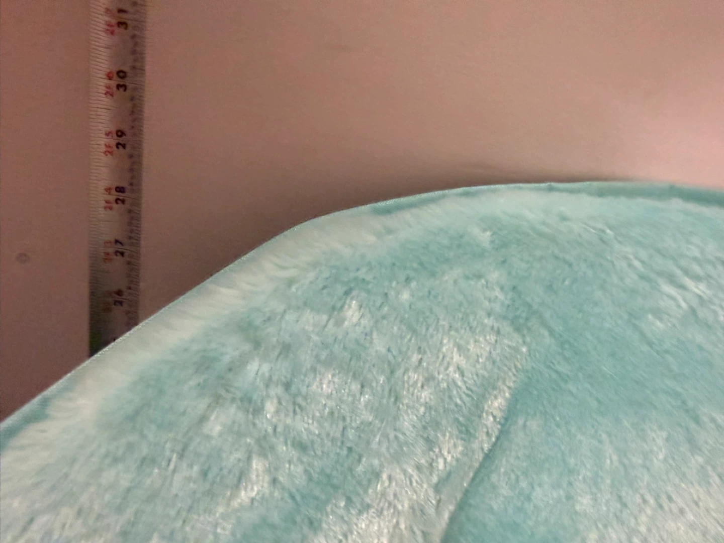Teal Faux Fur Moon Chair - photo 2