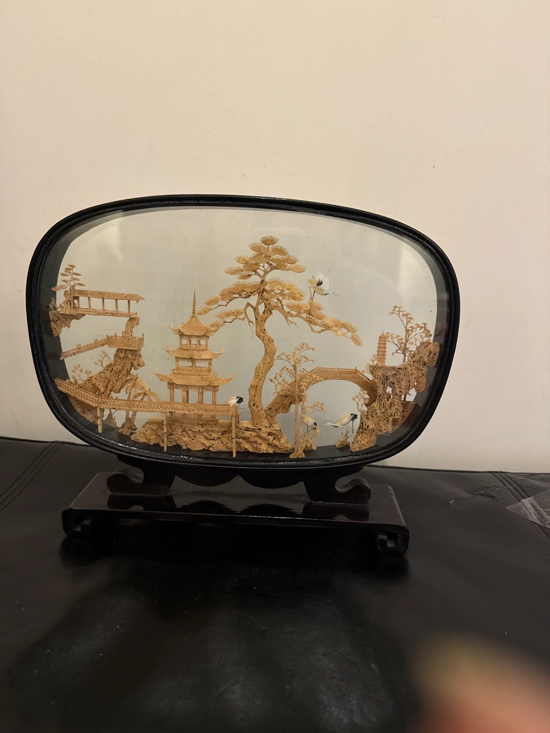 Vintage Cork Carving Diorama Double-sided - photo 2