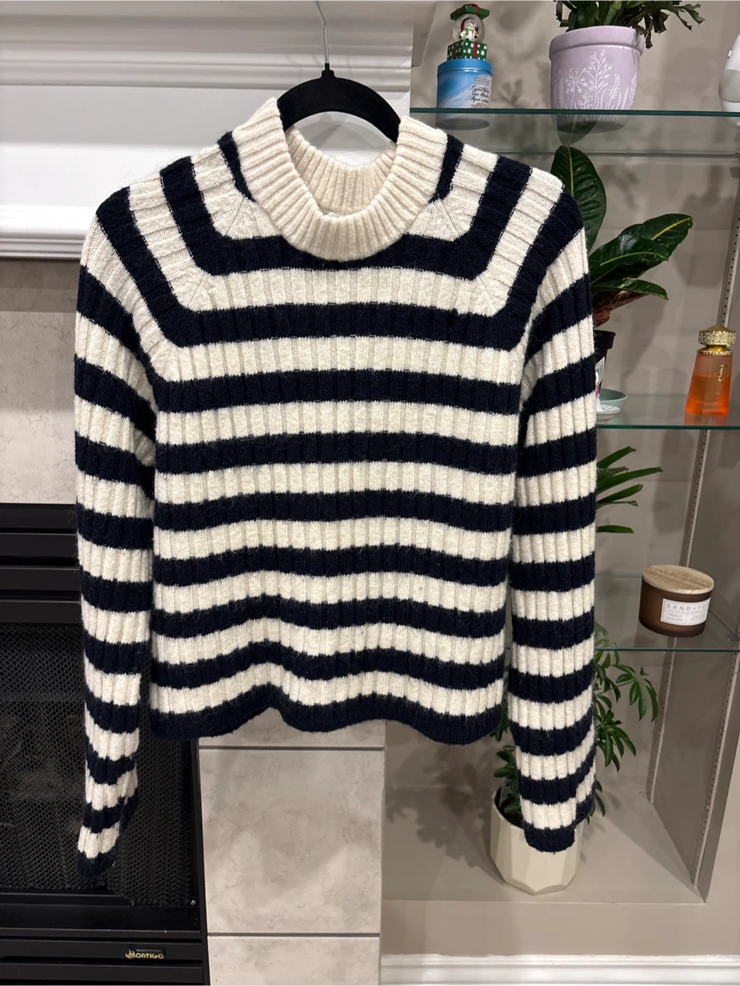 H&M Striped Turtleneck Sweater - XL