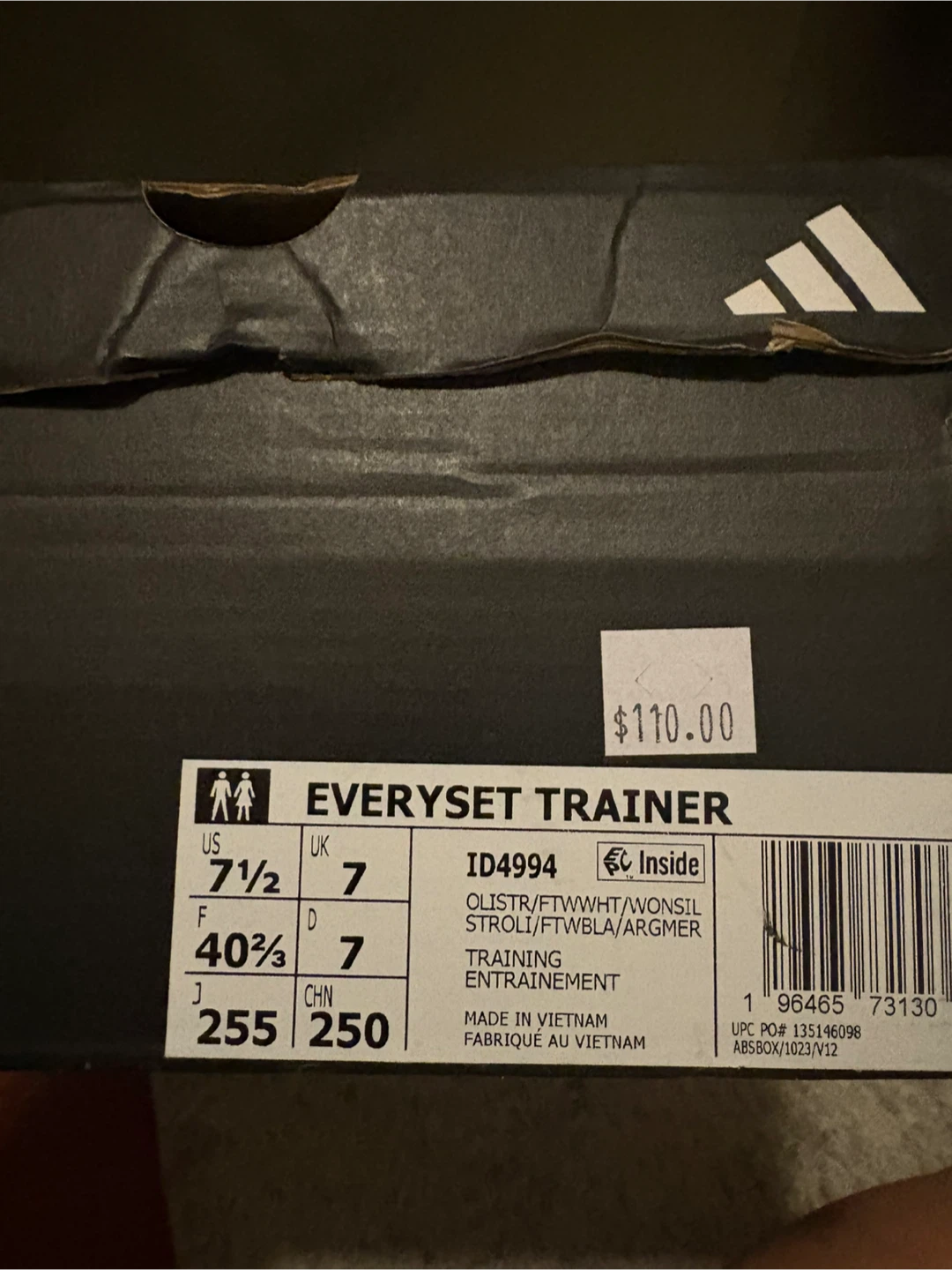 Adidas EVERYSET TRAINER Shoes - Size 7 - photo 3