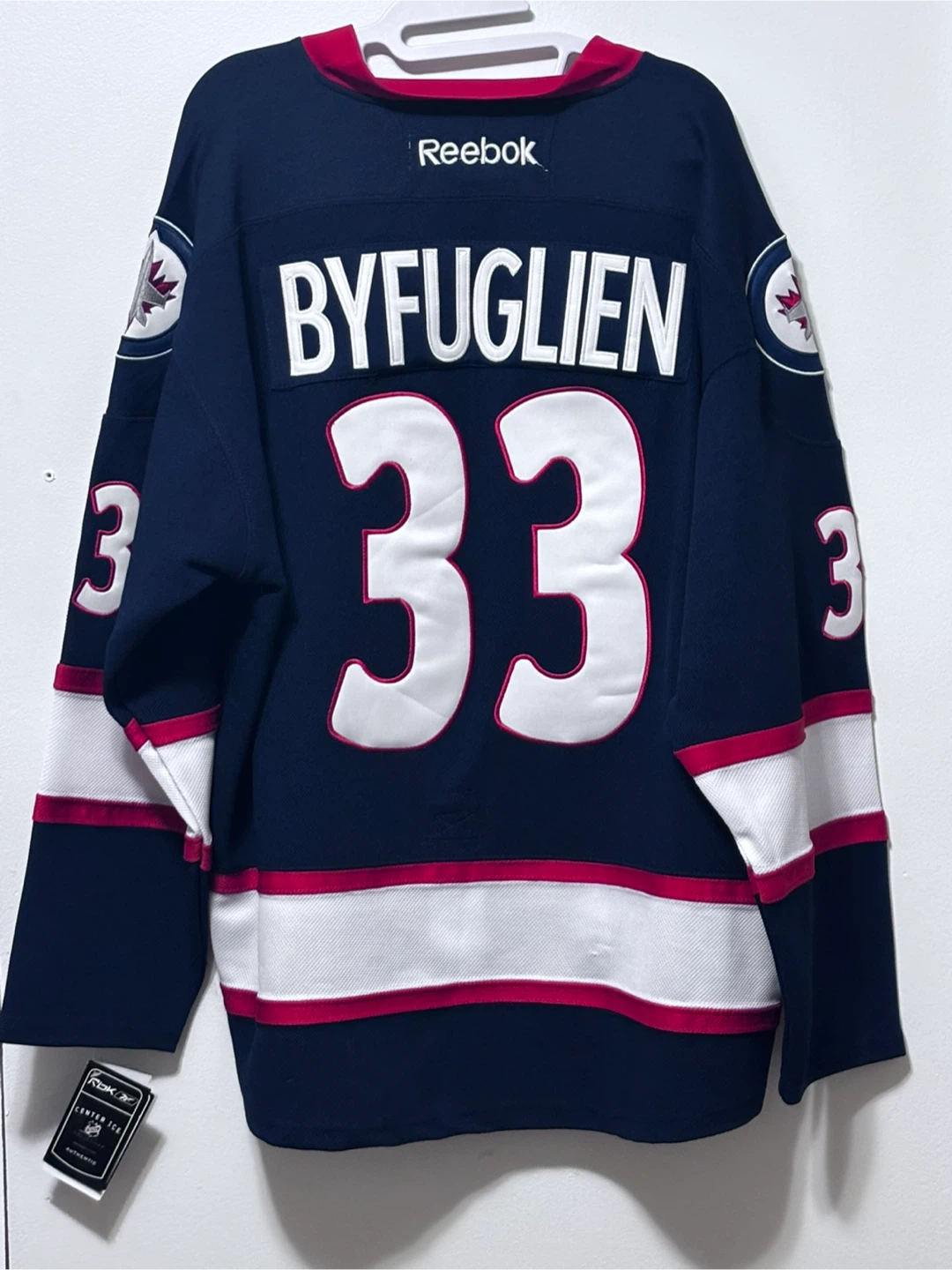NEW Reebok Winnipeg Jets Byfuglien jersey/embroidered logo/tags - photo 5