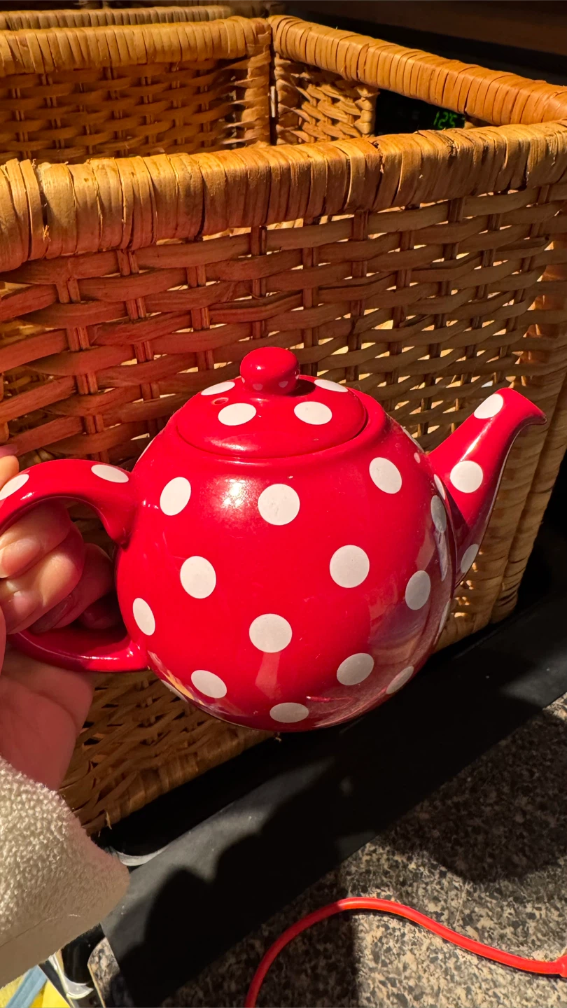 Red Polka Dot Teapot