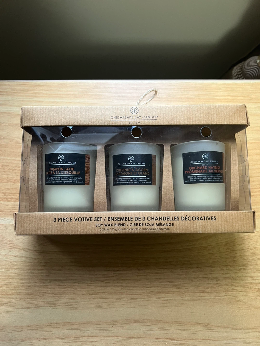 Chesapeake Bay Candle 3 Piece Votive Candle Set