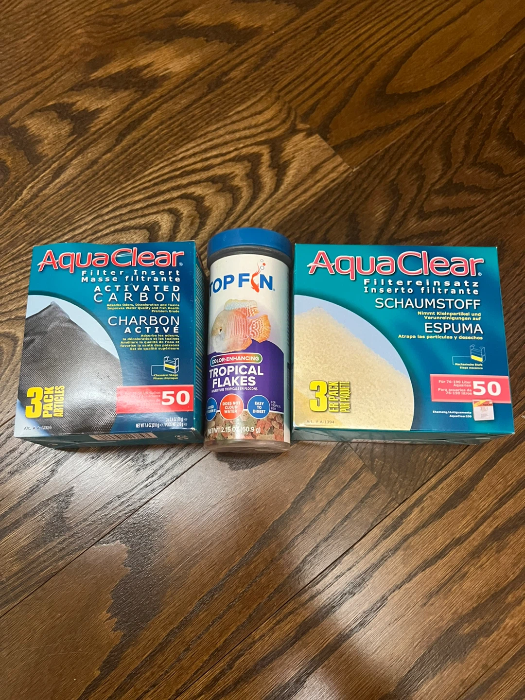 AquaClear 50 Filter Bundle + Used Tropical Fish Food