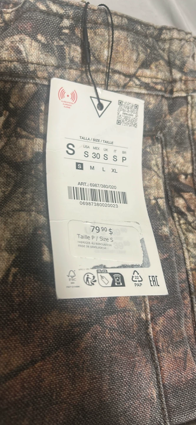 Zara Cargo Pants Size S