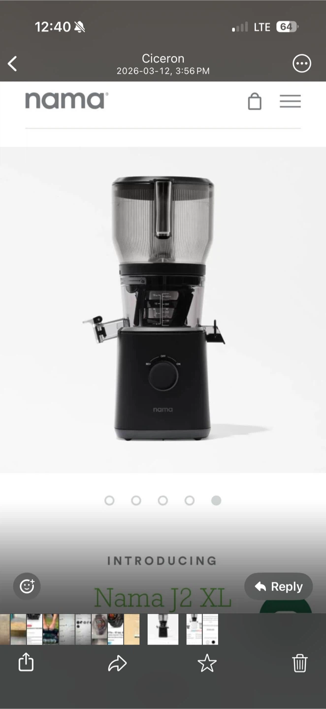 Nama J2 XL Cold Press Juicer - Black - photo 2