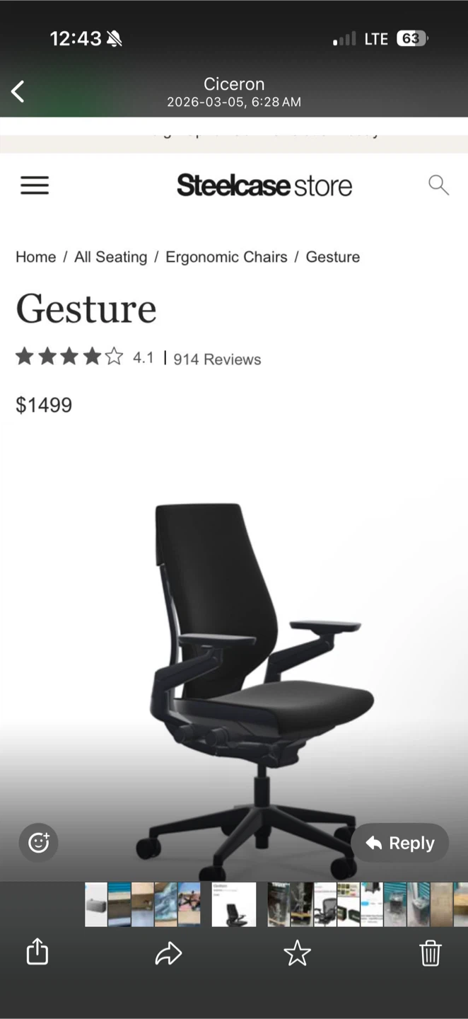 Steelcase Gesture Office Chair - photo 4