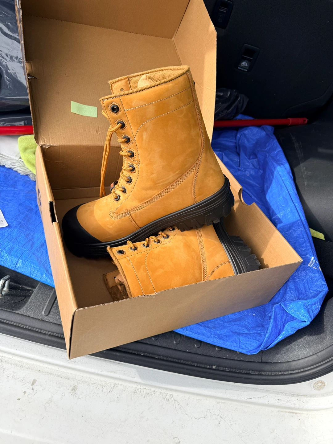 JB Goodhue Work Boots - Tan Suede - photo 4