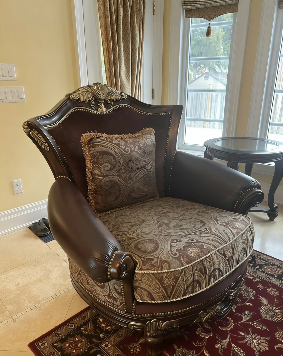 Ornate Chesterfield Style Sofa and Armchair 6-Pieces Set - photo 3