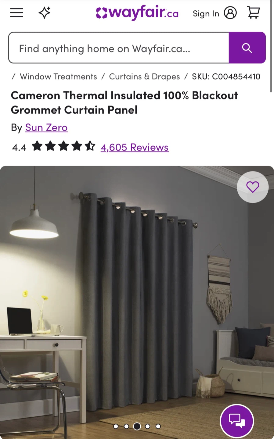 $65 Wayfair blackout curtains - - photo 2