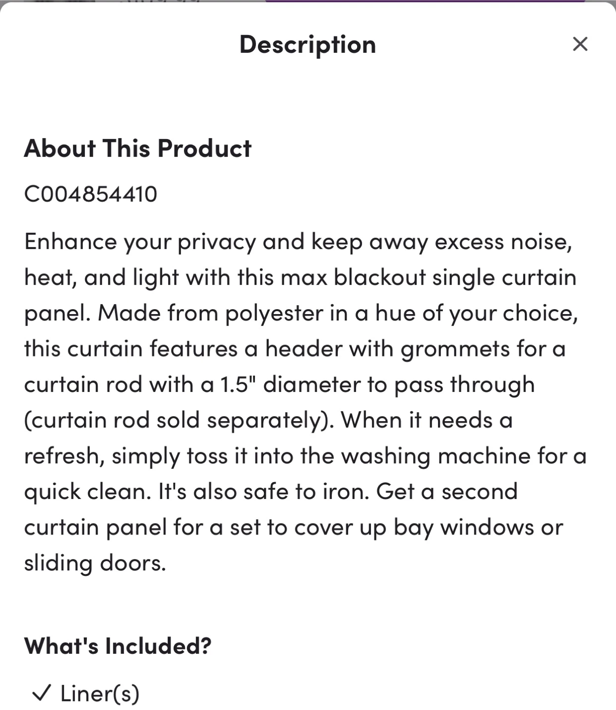 $65 Wayfair blackout curtains - - photo 5