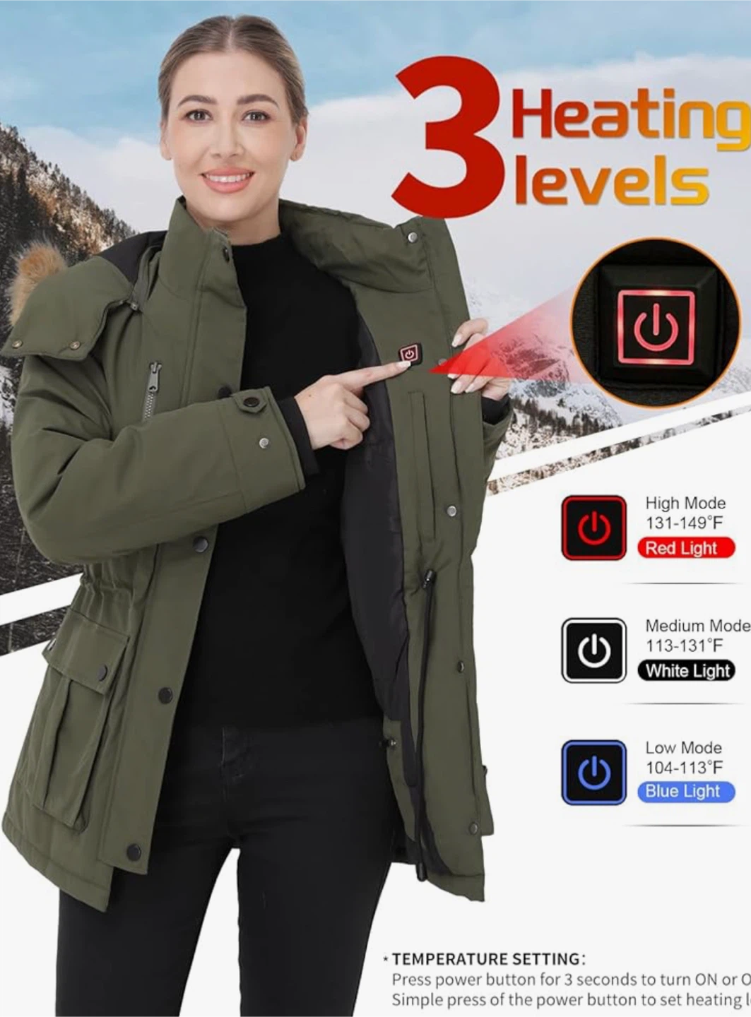 Heated Winter Jacket with Battery Size Small - photo 5
