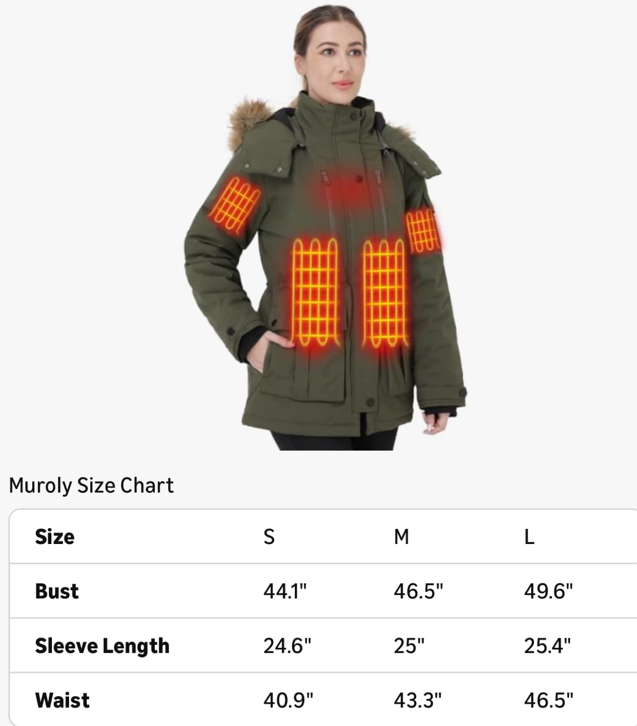 Heated Winter Jacket with Battery Size Small - photo 3