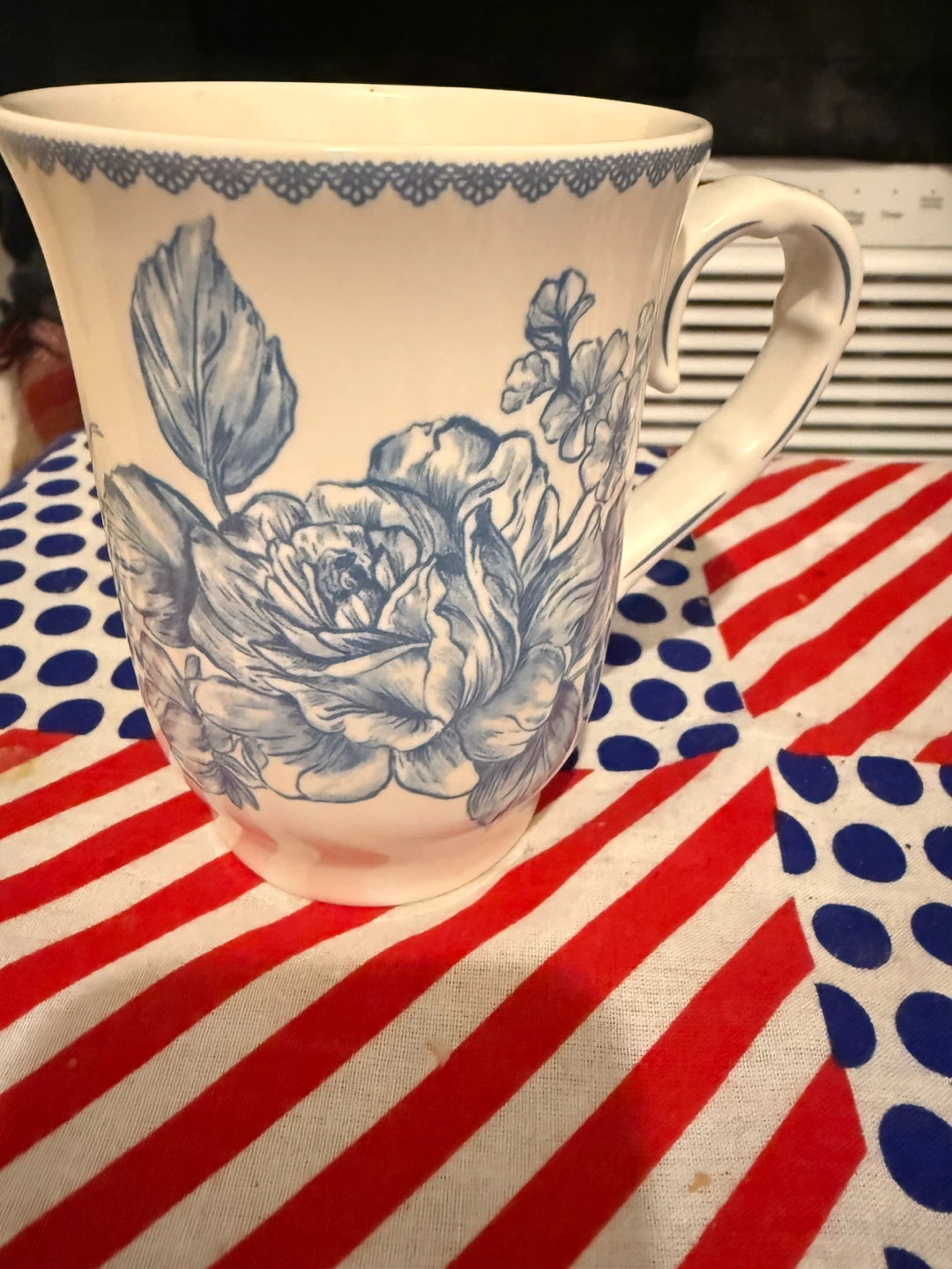 Blue Floral Coffee Mug - photo 2