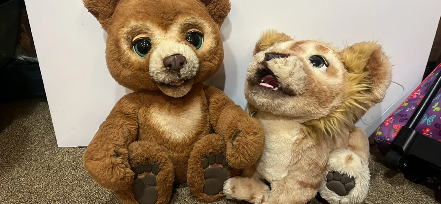 Interactive Plush Teddy Bear and Lion Cub Toys