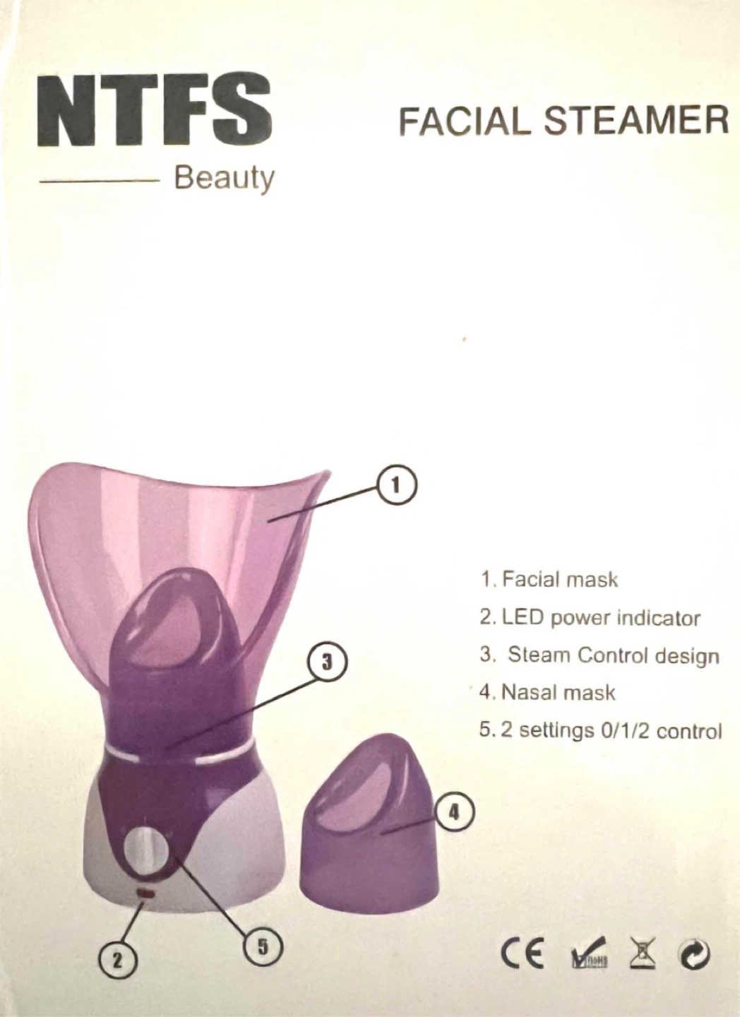 Movingsale / NTFS Facial Steamer  like new - photo 3