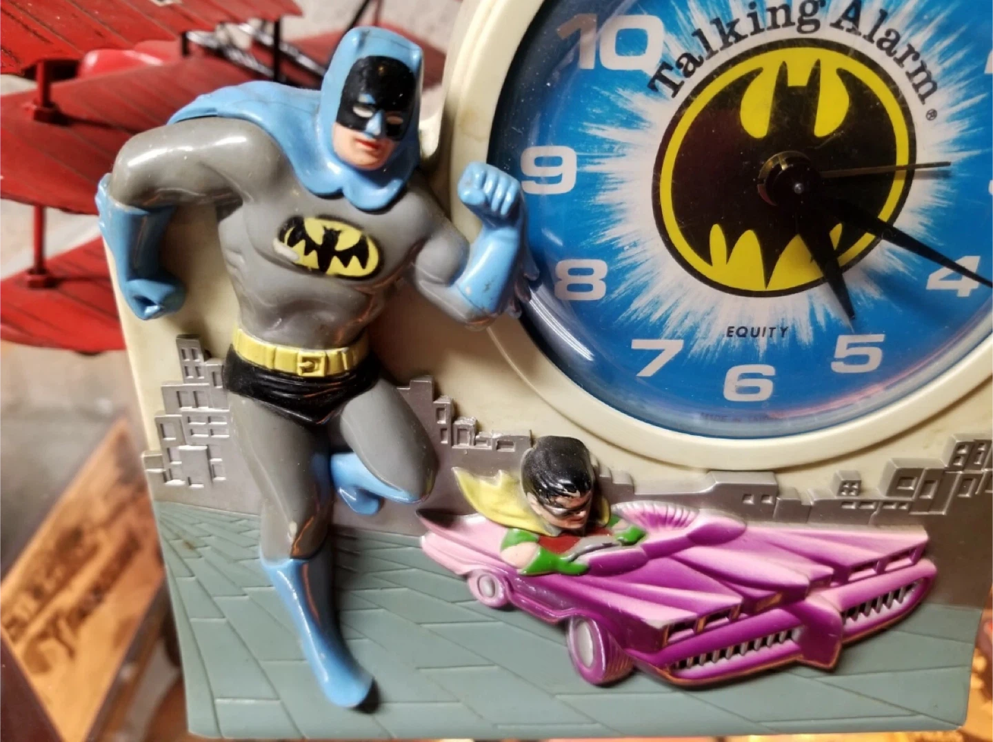 Vintage 1974 Janex Batman & Robin Talking Alarm Clock - photo 2
