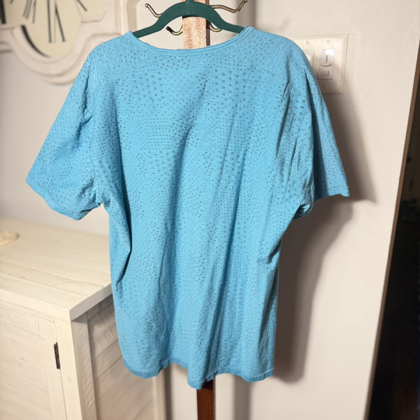 MBX Denim Wear XX Large Blue Cotton V-Neck T-Shirt - photo 2