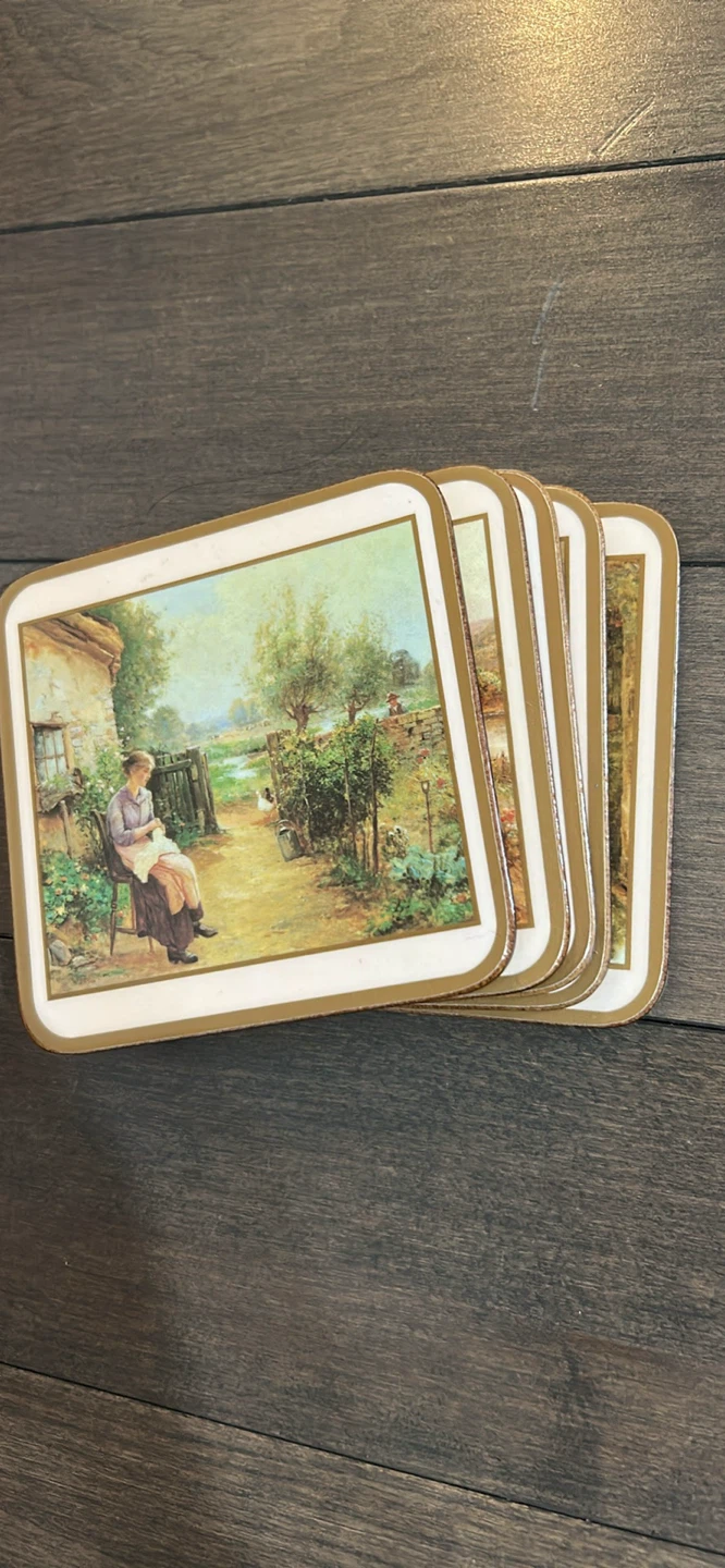 Set of 5 Vintage Coasters - Made in England - photo 3