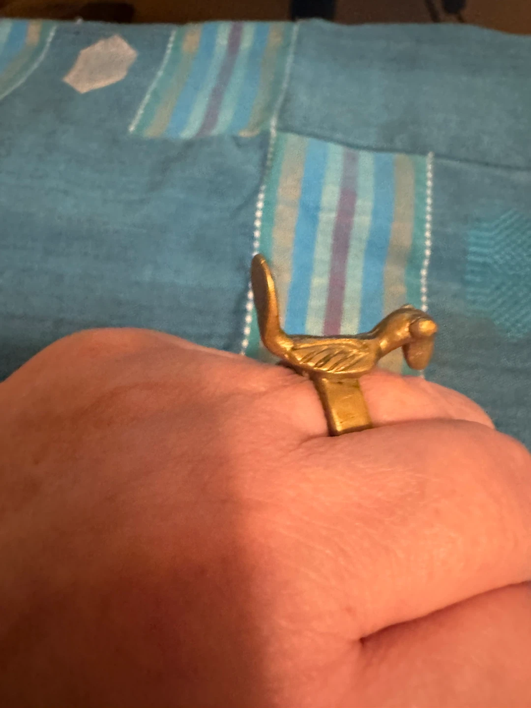 Solid Brass Ring - Bird