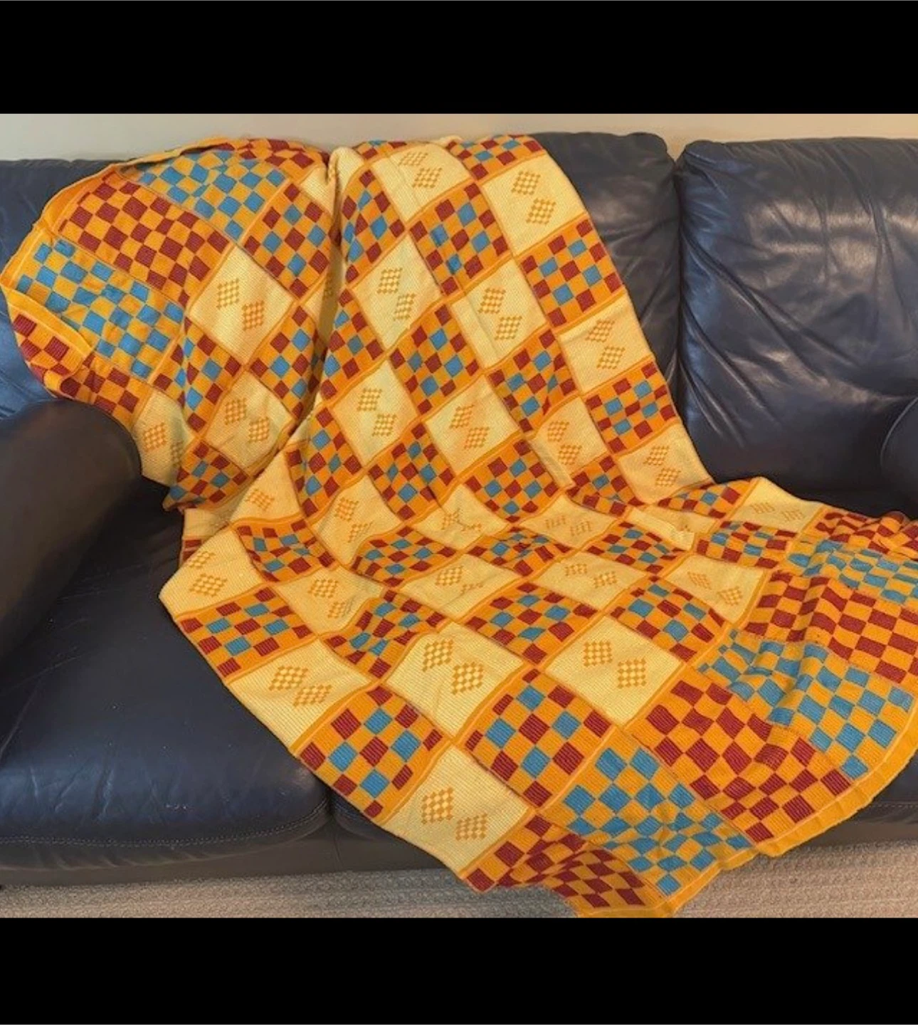 Kente Cloth Throw Blanket