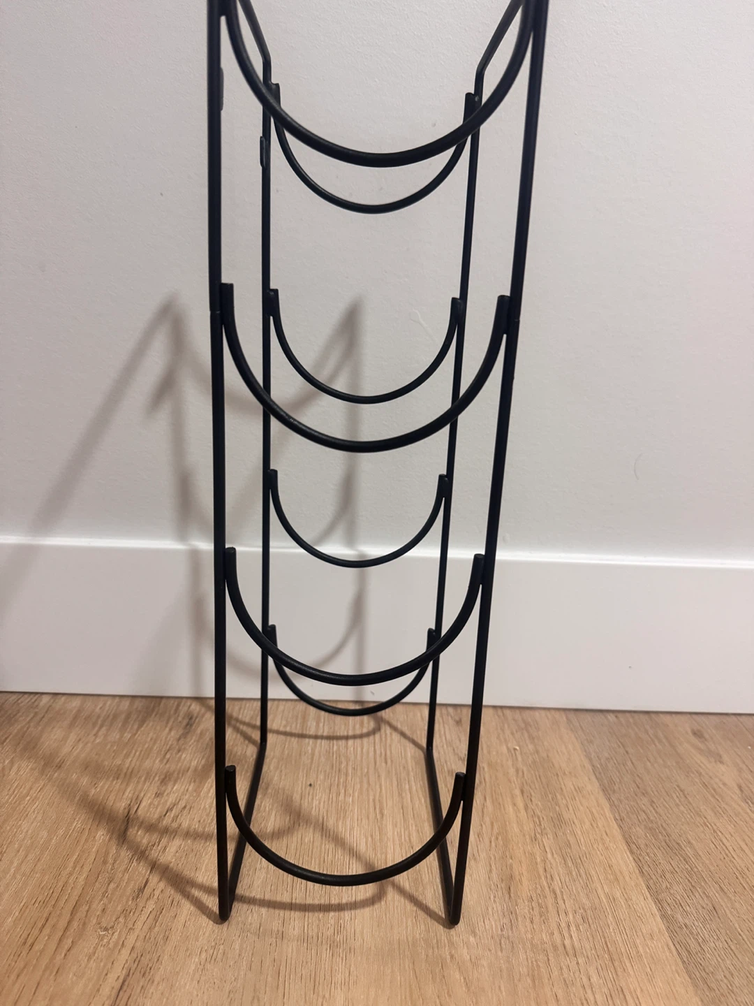 Black Metal Wine Rack