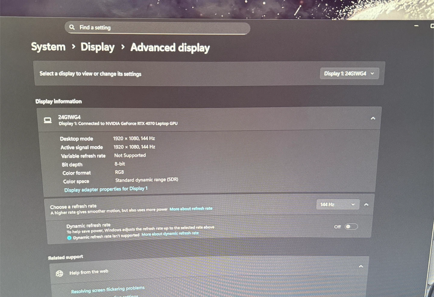 2x AOC 24” 144Hz Gaming Monitors – $80 for both - photo 3
