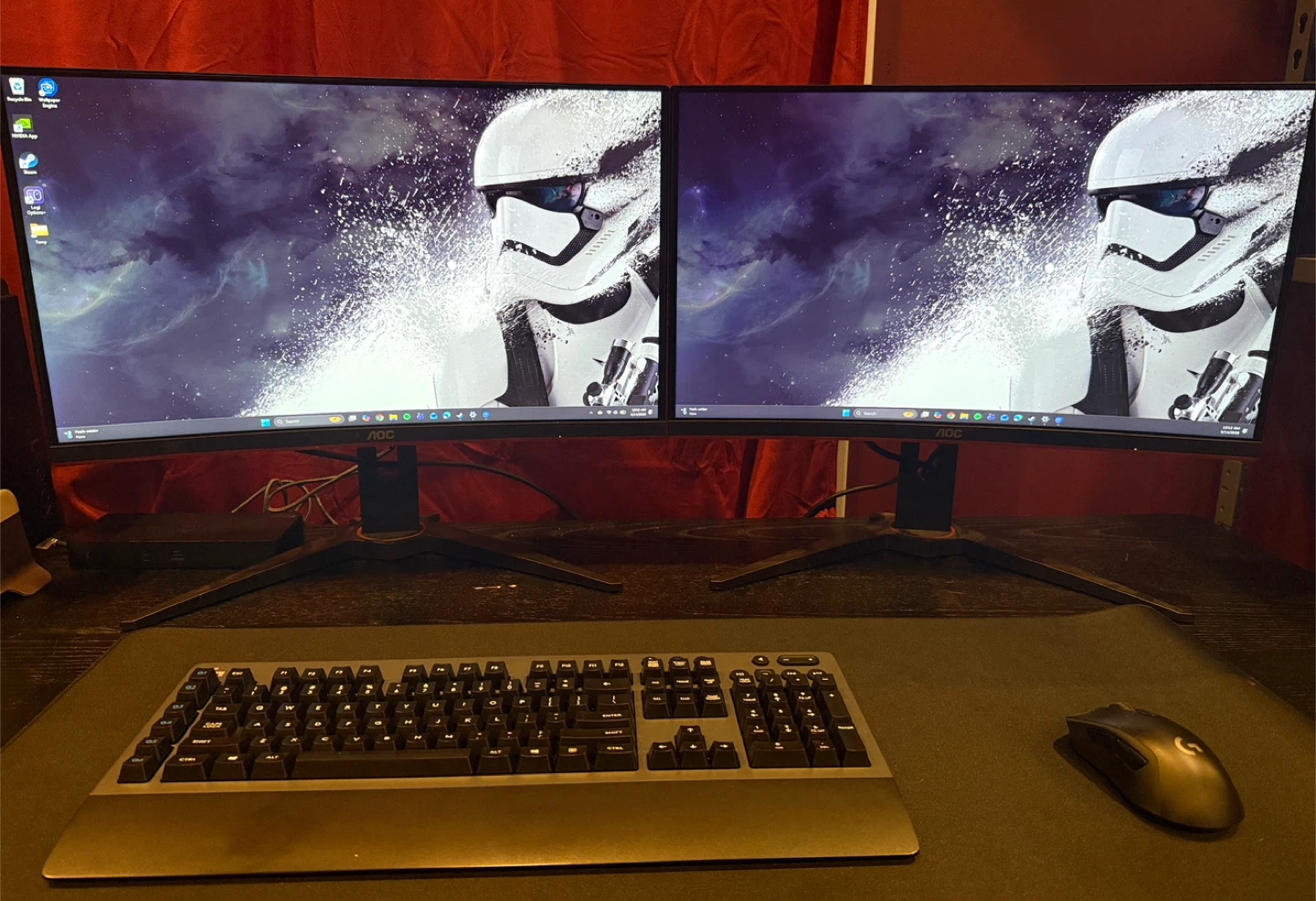 2x AOC 24” 144Hz Gaming Monitors – $80 for both