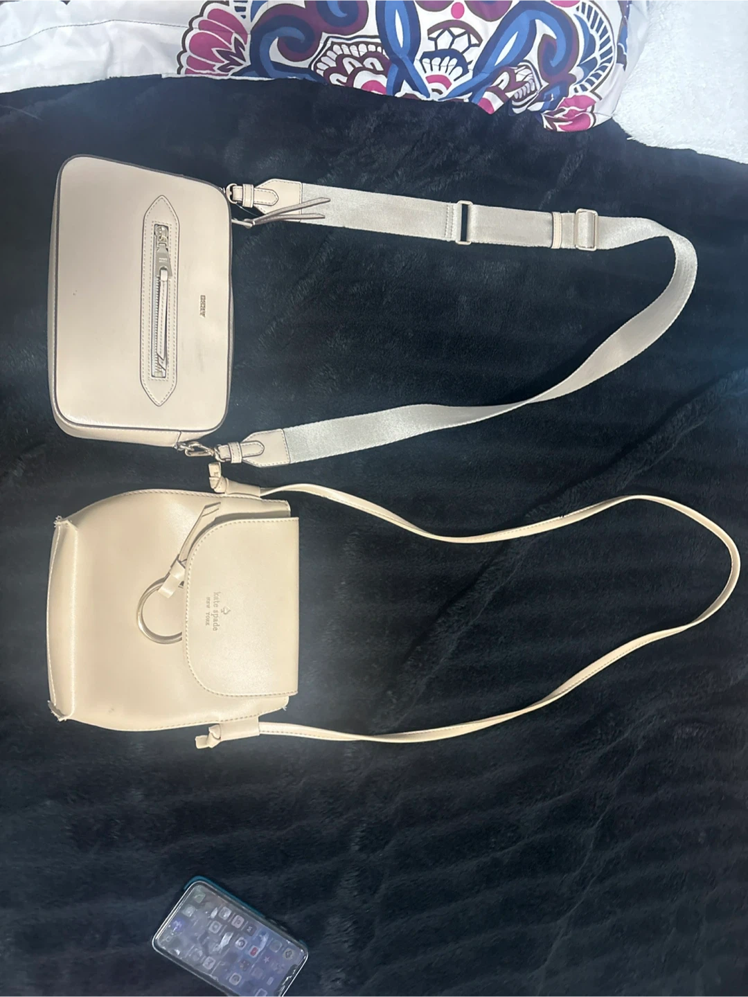2 Designer Crossbody Bags - DKNY & Kate Spade