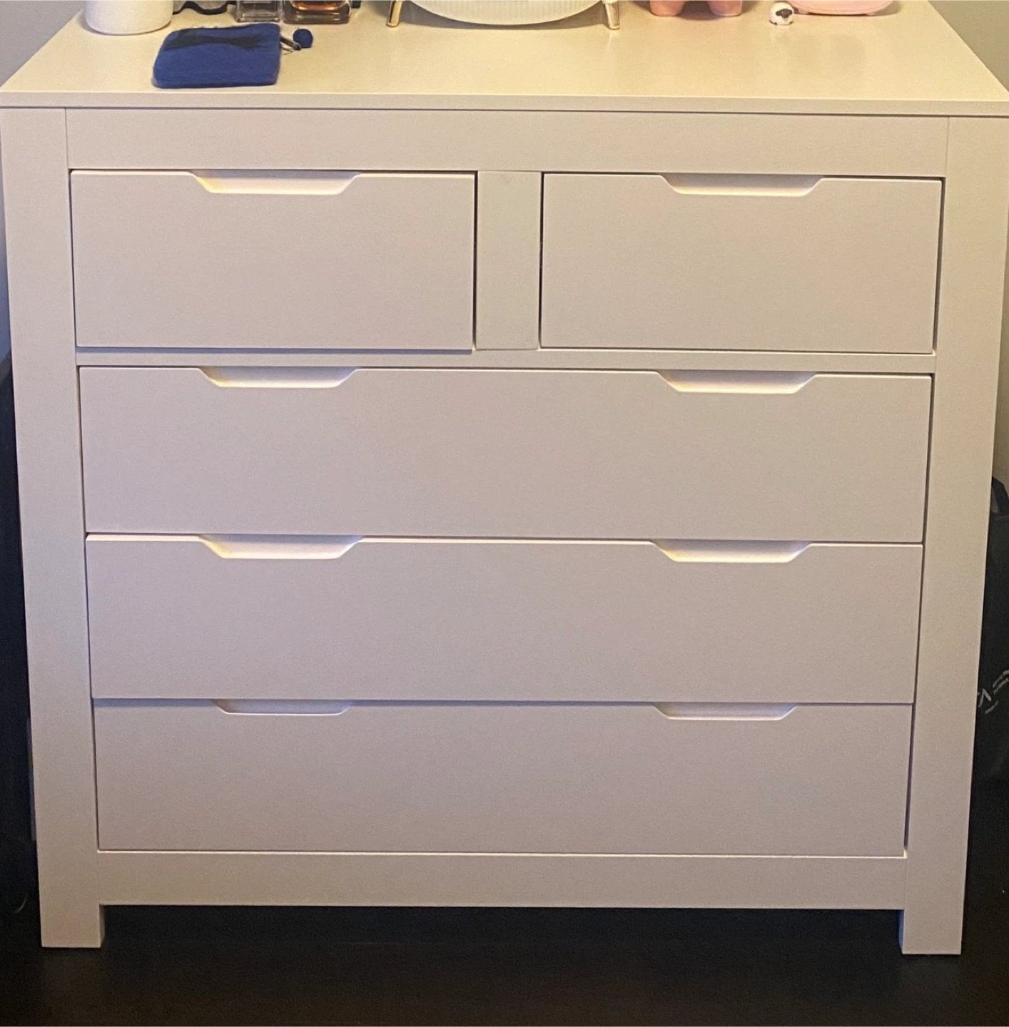 White 5 Drawer Dresser
