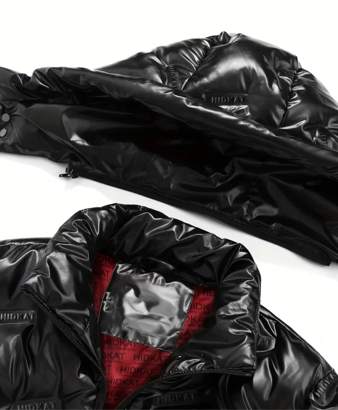 HIDKAT Black Shiny Puffer Jacket - photo 3