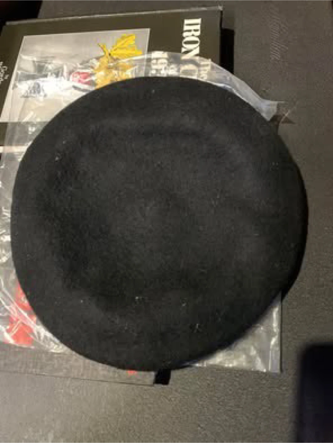 Vintage Black Commando Beret Cap Hat 100% Wool - photo 4