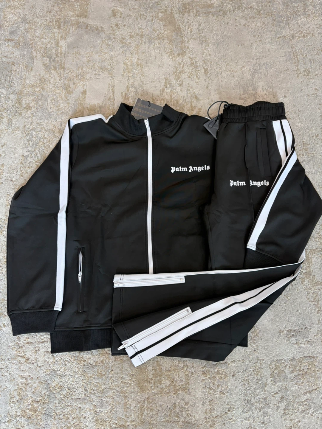 Palm Angels Tracksuit Black White