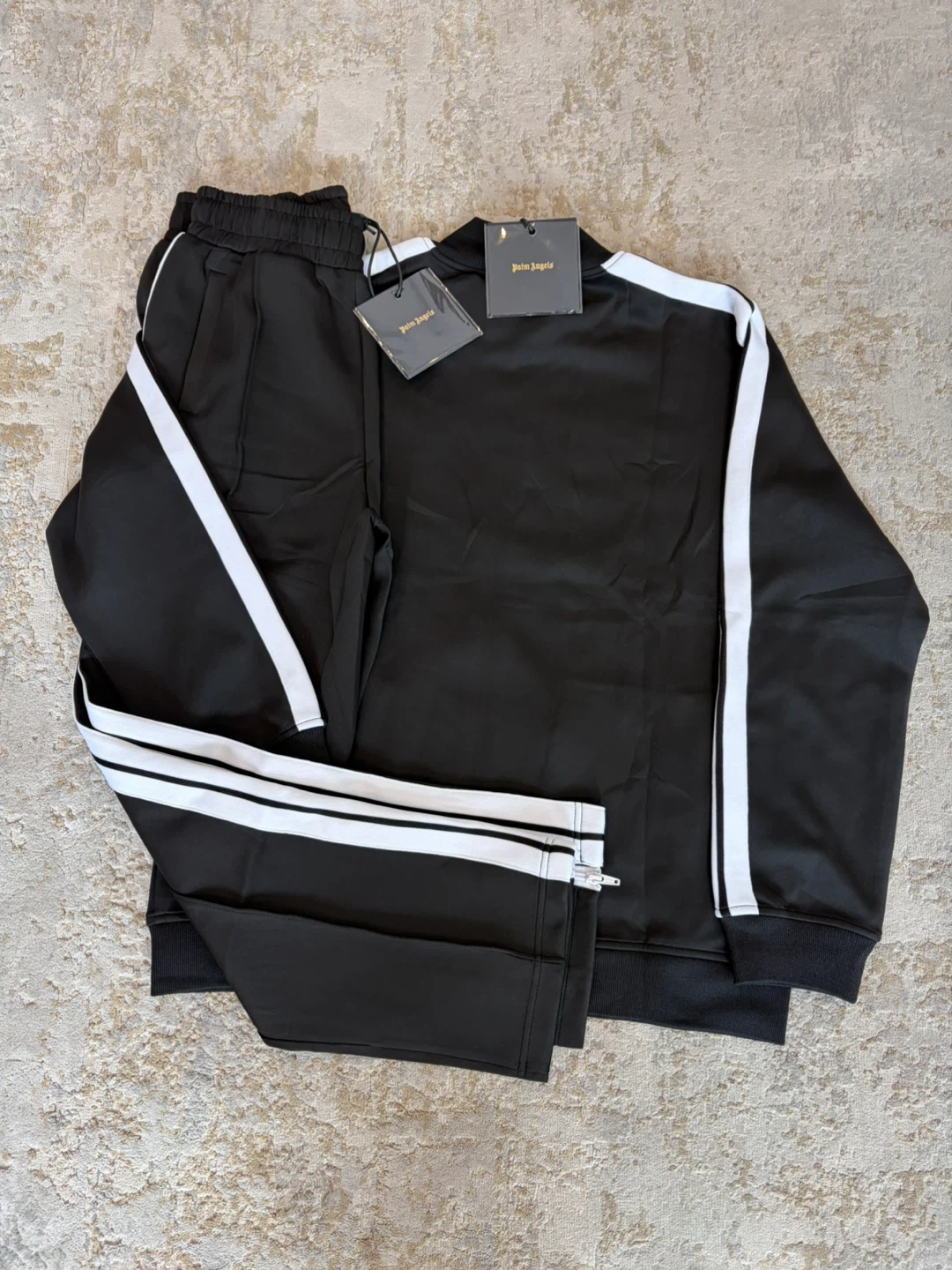Palm Angels Tracksuit Black White - photo 2