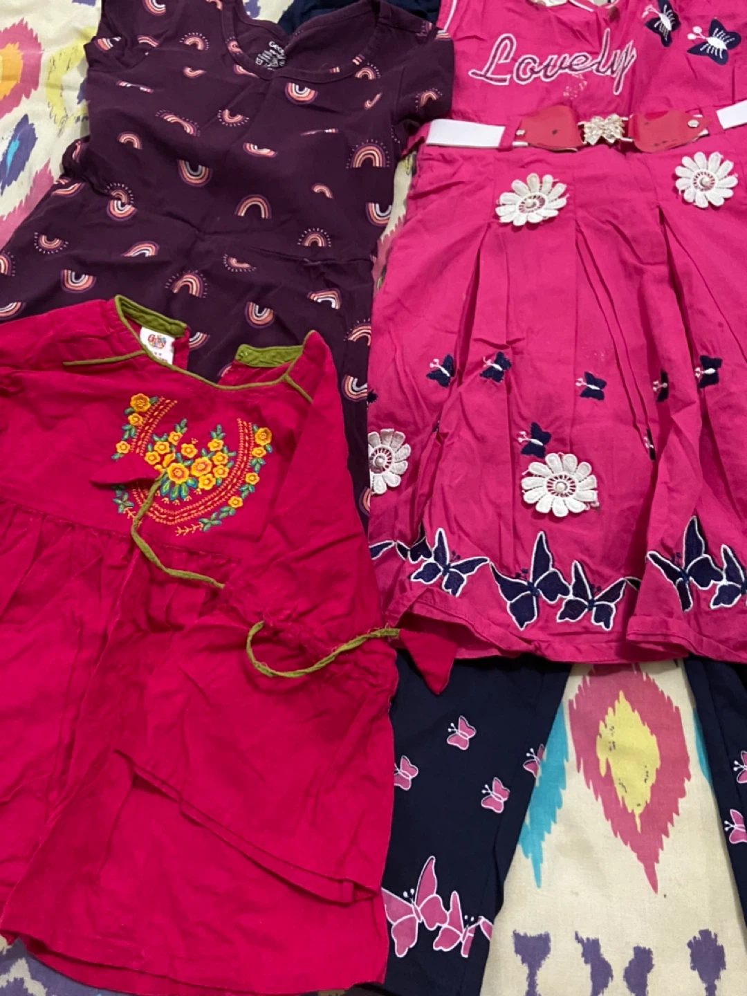 Girls' Clothing Bundle - Assorted Tops, Pants, and Dress - photo 3