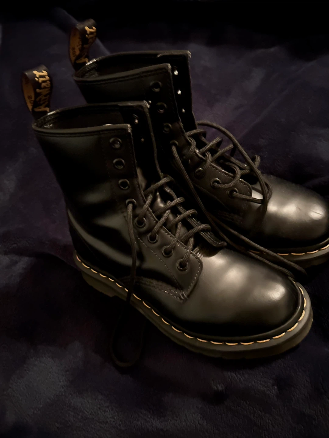 women’s size 5 Dr. Martens 1460 Black Leather Boots - photo 2